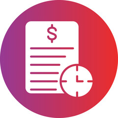 Long Term Debt Vector Icon Style