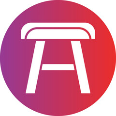 Stool Vector Icon Style