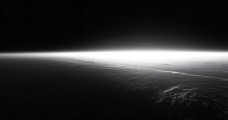 sun rising over the horizon