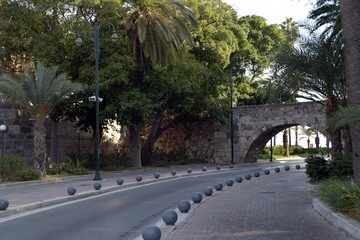Ancient bridge on the Greek island of Kos
