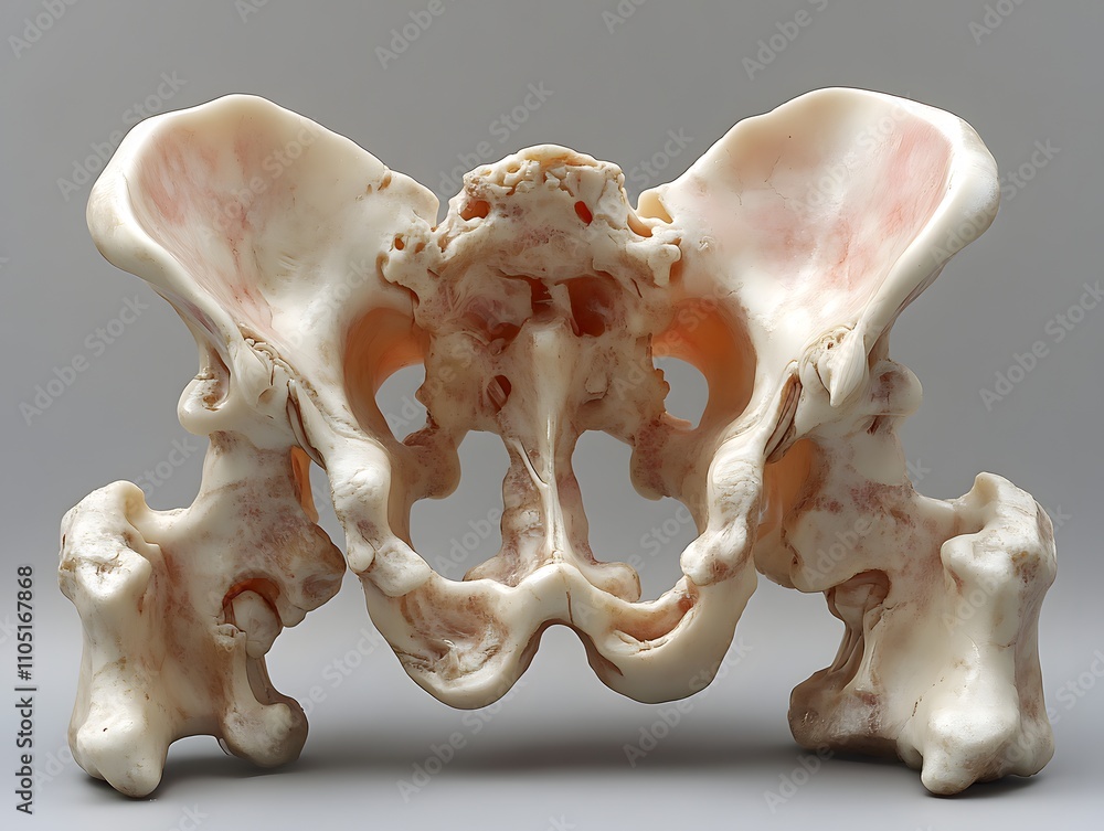 Poster detailed anatomical model of the human skeletal system showing the bones joints and structures of th