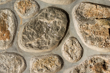 Texture of the masonry stone wall, seamless pattern.