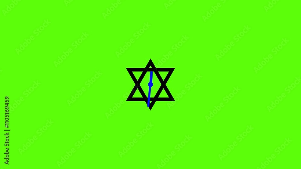 Poster time is money . time clock icons symbol isolated . analog clock icon animation black color on a gree
