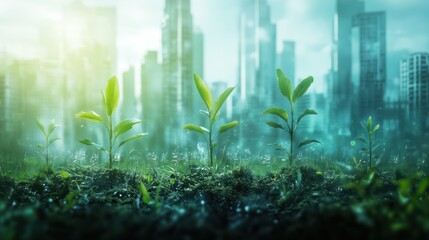 The imagery conveys the idea that innovation in the financial sector is the seed for growth, fostering a healthier and more sustainable financial ecosystem, Financial innovations enable