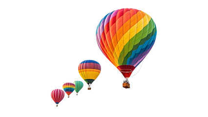 Hot Air Balloon Watercolour Sublimation Baby Shower Summer Clip Art Isolated Illustration on a Transparent Background