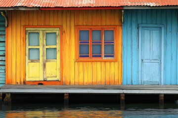 Bocas Del Toro - Seaside Houses with Colorful Caribbean Architecture