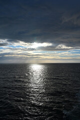 Obraz premium Seetag auf einem Kreuzfahrtschiff, Blick auf die Nordsee