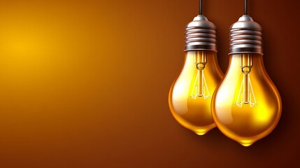 Vintage light bulbs adorned on a dusky wall emit a gentle light, crafting a warm and welcoming ambiance that is perfect for cozy decor or inspiring artistic endeavors.