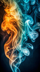 Obraz premium Smoke Swirl Texture Background and Color Trends
