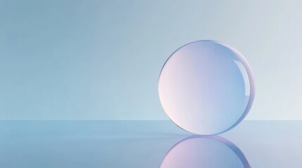 Glass Orb on Blue.