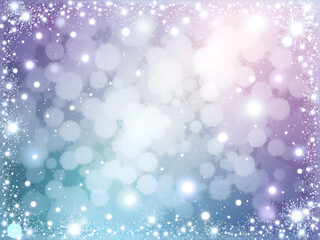 Obraz premium A dreamy winter background filled with soft snowflakes and gentle light effects, digital painting of abstract background concept.