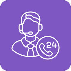 24 hours support Icon