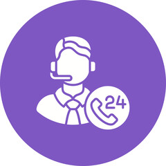 24 hours support Icon