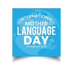 International Mother Language Day social media post template