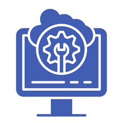 Cloud maintenance Icon