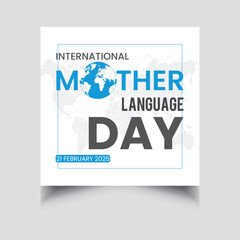 International Mother Language Day social media post template
