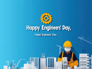 happy engineers day concept