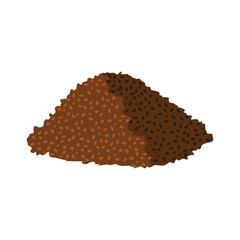 Coffee Powder Vector Illustration