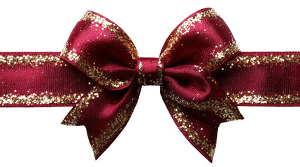 red bow isolated on white background