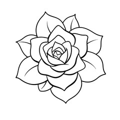 yellow rose isolated on white