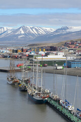 Spitzbergen, Svalbard, Longyearbyen, Hafen