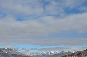 Spitzbergen, Svalbard, Longyearbyen,  Bucht, Adventfjord