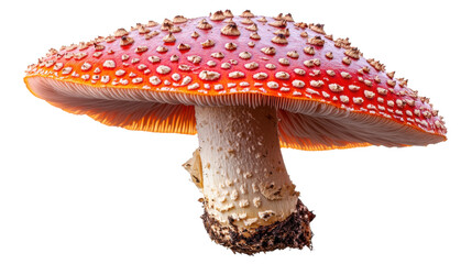 fly agaric isolated on white background