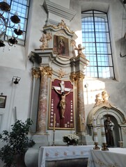 Church of the Immaculate Conception of the Most Holy Virgin Mary in Slonim, Belarus. The interiors...