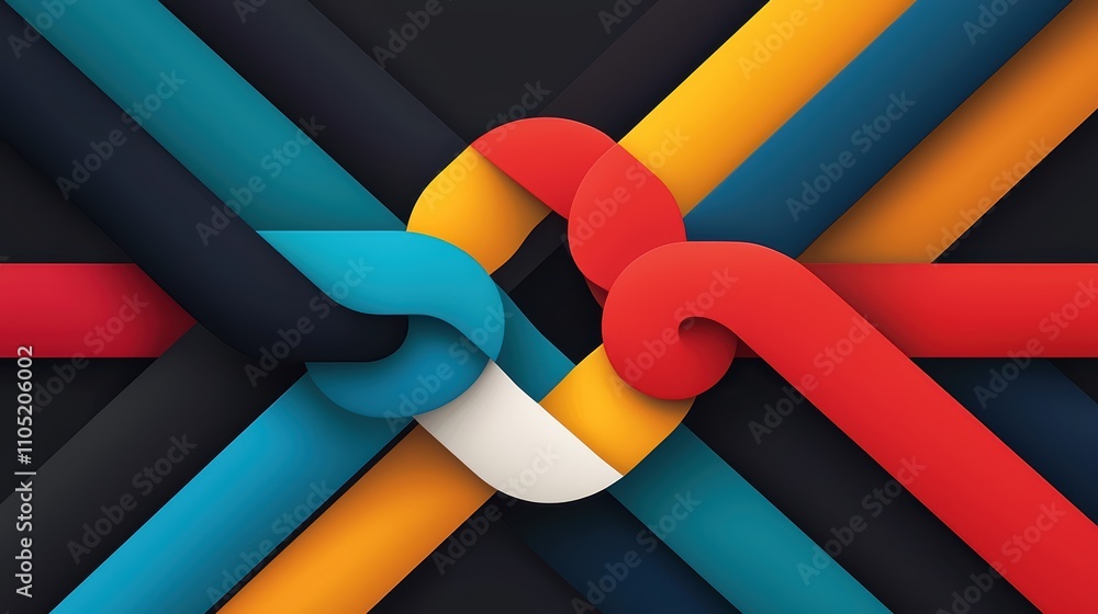 Poster a bold and modern depiction of hands forming a heart shape with a vibrant background of unity
