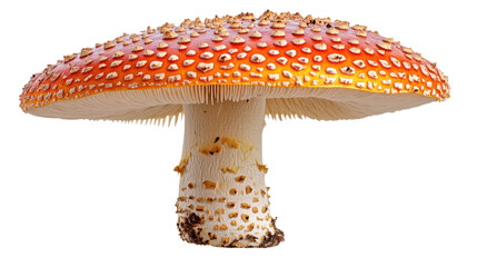 fly agaric isolated on white background