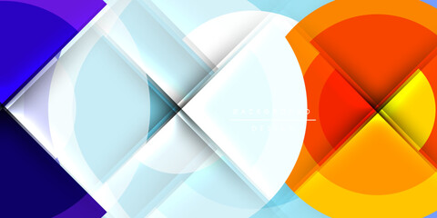 Obraz premium Target circle geometric abstract shapes. Vector Illustration For Wallpaper, Banner, Background, Card, Book Illustration, landing page