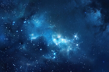 Fototapeta premium Astrological composition with empty starry sky for zodiac sign symbol