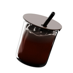 3D Americano Illustration