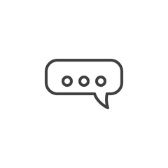Speech Bubble line icon