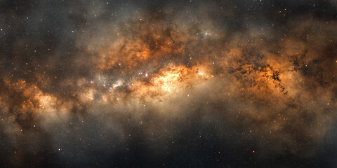Stars of a planet and galaxy in a free space background