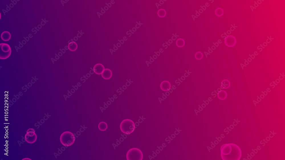 Poster Colorful Gradient with Floating Bubbles on a Vibrant Abstract Background Graphic