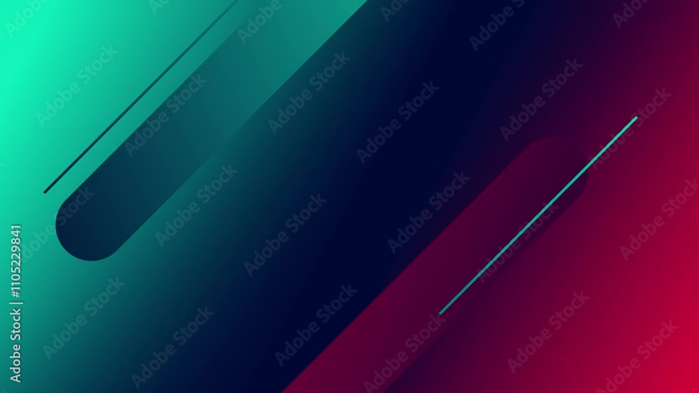 Aufkleber abstract gradient art with geometric shapes and modern design elements in bold color