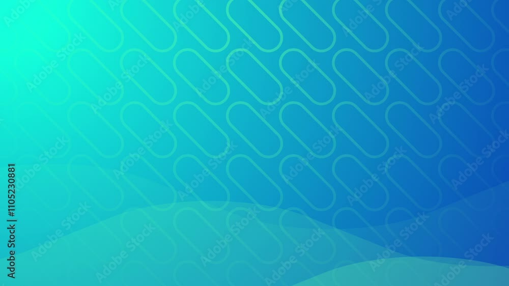 Aufkleber abstract blue and green gradient background with geometric patterns and shapes