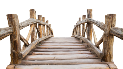 Rustic footbridge