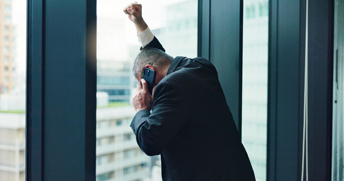 Office, businessman and stress on phone call for communication, profit loss or crisis management. Male person, mobile and technology in financial fraud, embezzlement or corruption as company in Japan