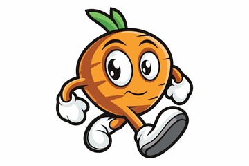 orange cartoon character