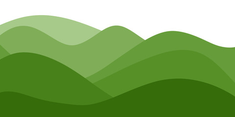 Green gradient wave background