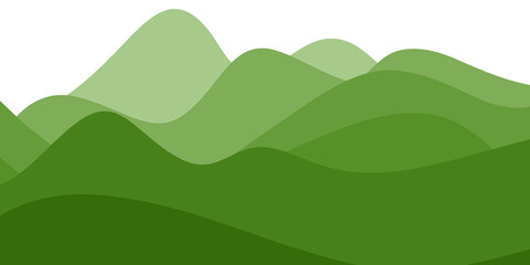 Green gradient wave background