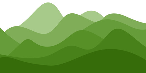 Green gradient wave background