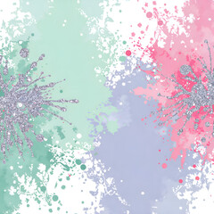 Obraz premium Soft abstract floral patterns with pastel colors and textured accents, digital art of abstract floral concept.