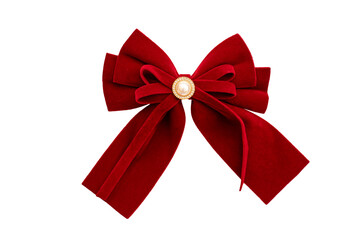 Fototapeta premium red bow isolated on white