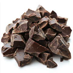 Chocolate Chunks Isolated