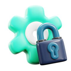3D Gear Encryption Icon