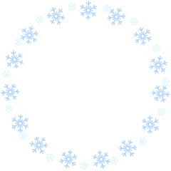 Christmas Snowflakes Frame