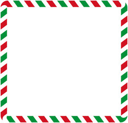 Candy cane frame for Christmas